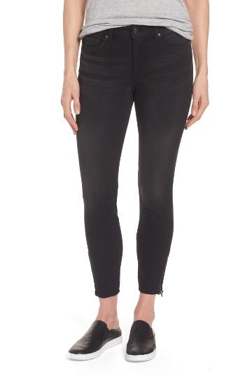 Women's Nydj Stretch Zip Ankle Jeans - Black