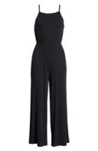 Women's Cupcakes And Cashmere Macall Rib Knit Wide Leg Jumpsuit - Black