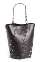 Proenza Schouler Medium Hex Studded Leather Bucket Bag - Black