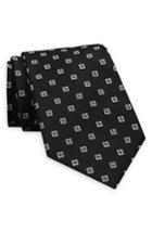 Men's Gitman Geometric Silk Tie, Size - Black