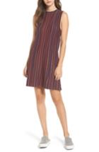 Women's Rvca Foolish Stripe Knit Dress - Burgundy