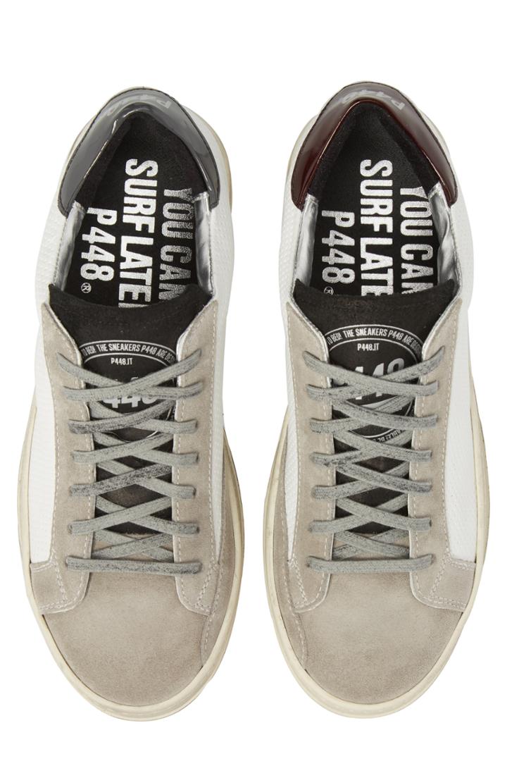 Men's P448 John Mix Low Top Sneaker Us / 46eu - White