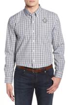 Men's Cutter & Buck New Orleans Saints - Gilman Regular Fit Plaid Sport Shirt, Size - Black