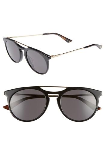 Men's Gucci Light Combi 53mm Sunglasses - Gold/ Dark Havana