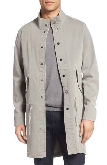 Men's Lamarque Twill Snap Front Coat