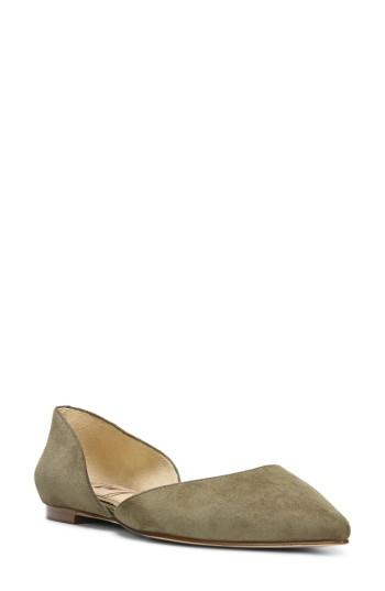 Women's Sam Edelman Rodney Pointy Toe D'orsay Flat .5 M - Green