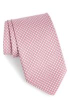 Men's Salvatore Ferragamo Eolo Print Silk Tie, Size - Pink