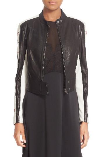 Women's Belstaff Staithes Star Embellished Leather Jacket