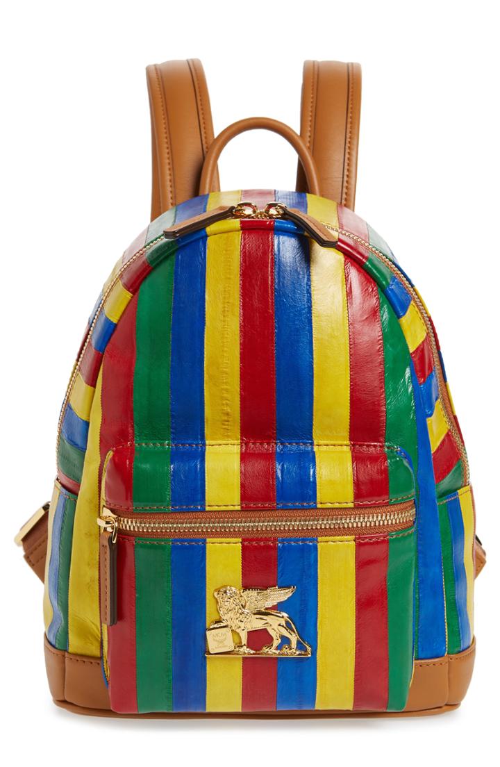 Mcm Mini Leather Backpack - None