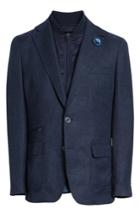 Men's Robert Graham Downhill Tailored Wool Sport Coat - Blue