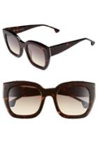 Women's Alice + Olivia Aberdeen 50mm Square Sunglasses - Dark Tortoise