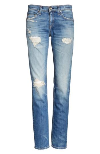 Women's Rag & Bone/jean Dre Slim Boyfriend Jeans - Blue