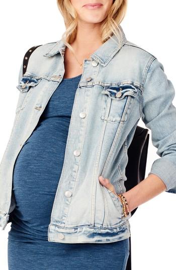 Women's Ingrid & Isabel Mama Denim Maternity Jacket - Blue