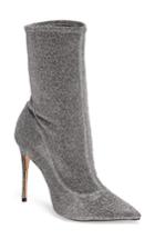 Women's Schutz Mislane Pointy Toe Sock Bootie .5 M - Grey