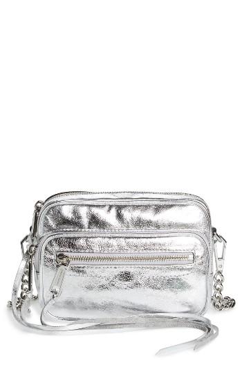Rebecca Minoff Solstice Leather Camera Bag - Metallic