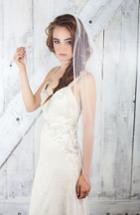 Veil Trends Cancun Sheer Mesh Bridal Veil, Size - Ivory