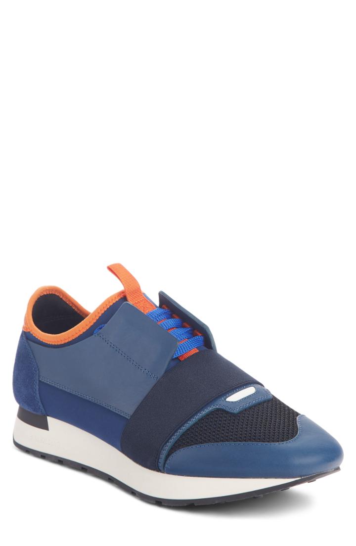 Men's Balenciaga Race Runner Sneaker Us / 43eu - Blue