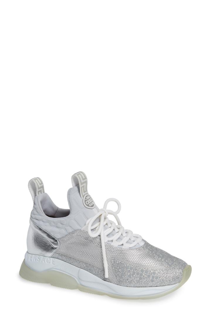 Women's Versace First Line Chain Reaction Prene Sneaker Us / 36eu - Metallic