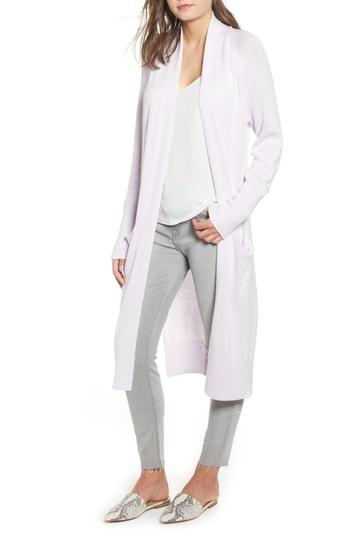 Women's Leith Side Split Midi Cardigan - Purple
