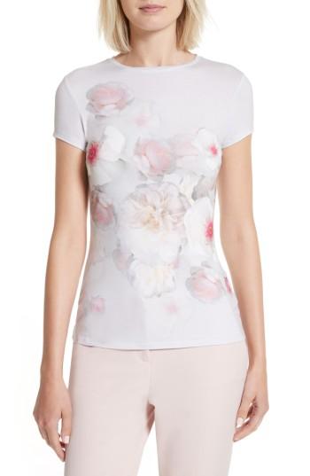 Women's Ted Baker London Tamraa Chelsea Fitted Tee - Grey