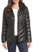 Women's Halogen Hooded Down Blend Puffer Jacket - Black