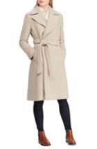 Women's Lauren Ralph Lauren Wool Blend Wrap Coat - Grey