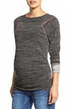 Women's Tart Maternity 'raelani' Stretch Jersey Maternity Top - Grey