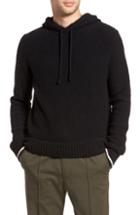 Men's Vince Wool Fleece Pullover Hoodie, Size - Black