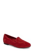 Women's Vionic Romi Embroidered Flat M - Red