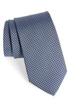 Men's Salvatore Ferragamo Eta Print Silk Tie, Size - Blue