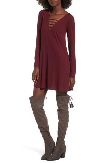 Women's Bp. Strappy Swing Dress - Red