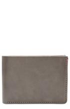 Men's Jack Mason Core Slim Bifold Leather Wallet - Grey