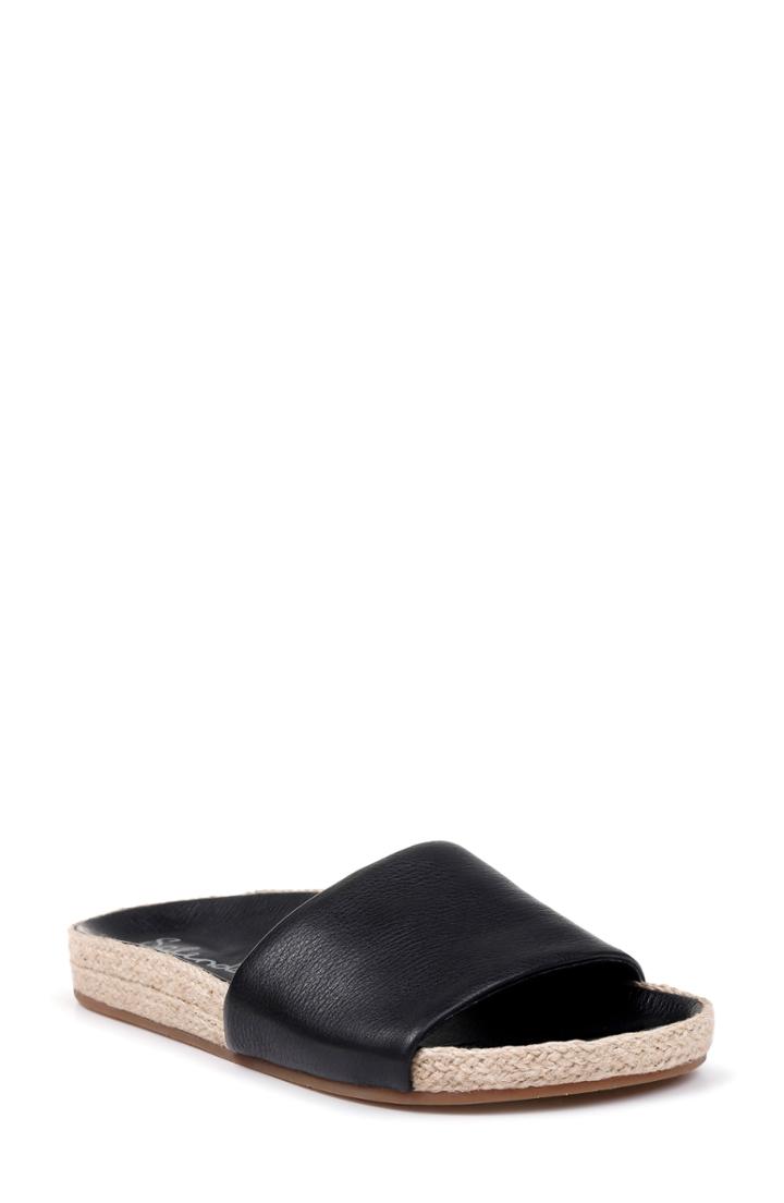 Women's Splendid Sandford Espadrille Slide Sandal M - Black