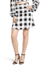 Women's Afrm Bell High Waist Miniskirt - Black
