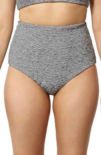 Women's Mara Hoffman Lydia High Waist Bikini Bottoms - Black
