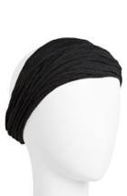 L. Erickson Space Dye Relaxed Turban Head Wrap, Size - Black