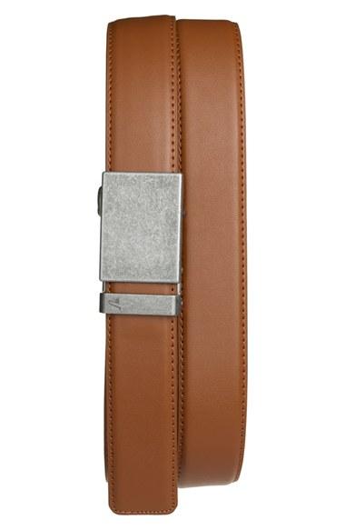 Men's Mission Belt 'iron' Leather Belt - Iron/ Tan