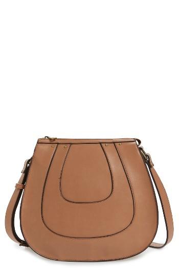Sole Society Korah Faux Leather Saddle Bag - Pink