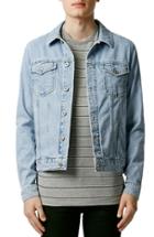 Men's Topman Washed Denim Jacket