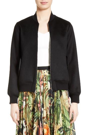 Women's Adam Lippes Cashmere Blend Zibeline Bomber