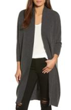 Women's Halogen Essential Cashmere Cardigan, Size - Grey