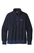 Women's Patagonia Woolyester Fleece Quarter Zip Pullover - Blue