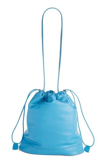 Paco Rabanne Medium Pouch Faux Leather Tote - Blue