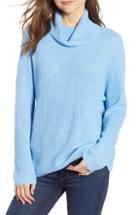 Women's Chelsea28 Stitch Interest Turtleneck Sweater, Size - Blue
