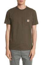 Men's Carhartt Work In Progress Logo Pocket T-shirt, Size - Green