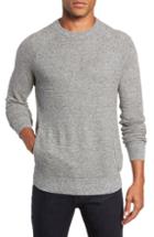 Men's Billy Reid Speckle Stripe Sweater, Size - Grey