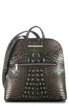 Brahmin Felicity Croc Embossed Leather Backpack -