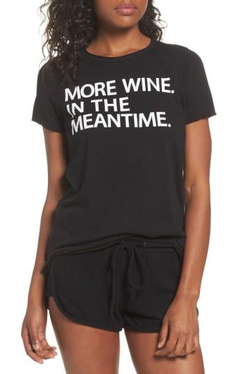 Women's Chaser More Wine Jersey Tee - Black