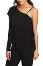 Women's 1.state Ruffle One-shoulder Top, Size - Blue