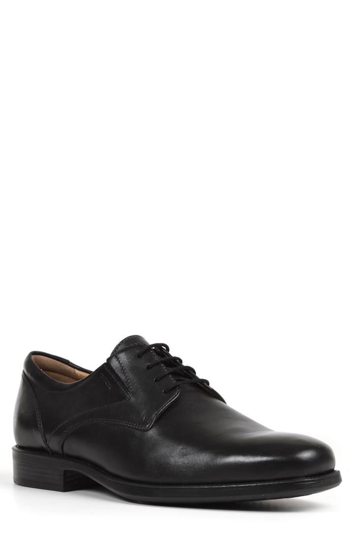 Men's Geox Federico 8 Plain Toe Derby Us / 40eu - Black